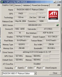 X800 XT PE GPUZ