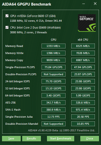 AIDA64 GPGPU benchmark